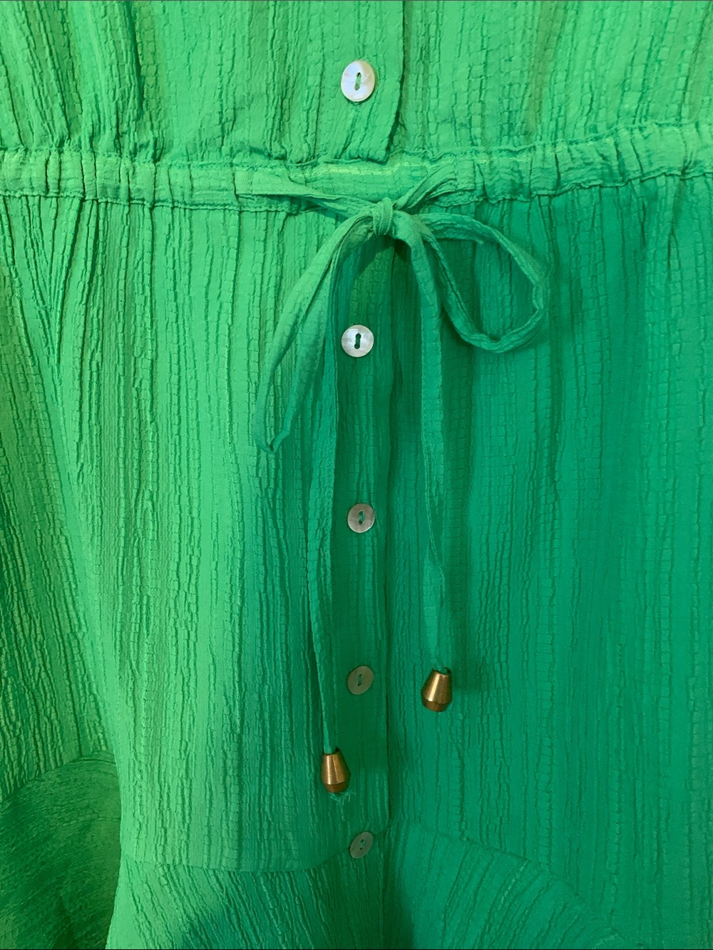 Indulge Button Down Drawsting Dress - Picture 4 of 5